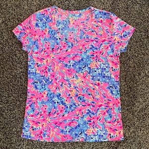 Lily Pulitzer Multicolored V- Neck, Medium